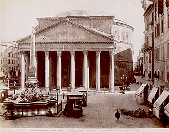 Roma Pantheon Di Alinari Fratelli Fotografi