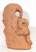 Il volto e la maschera, terracotta h. 37,5, 1994 (lato A) 4.jpg